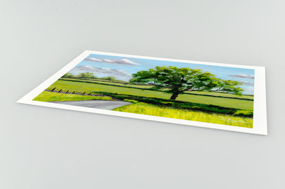 Tree and Country Road - Giclée Art Print