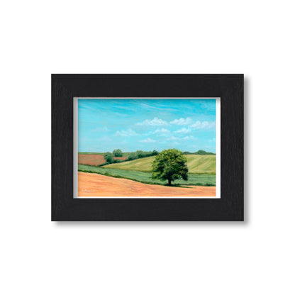 Tree in Rolling Fields - Giclée Art Print