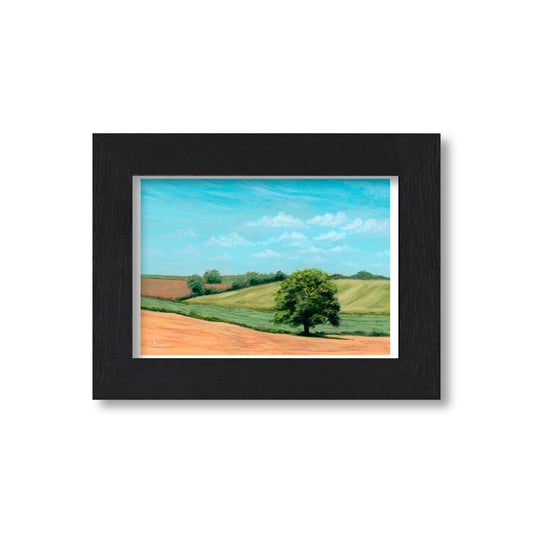 Tree in Rolling Fields - Giclée Art Print