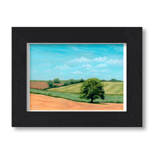 Tree in Rolling Fields - Giclée Art Print