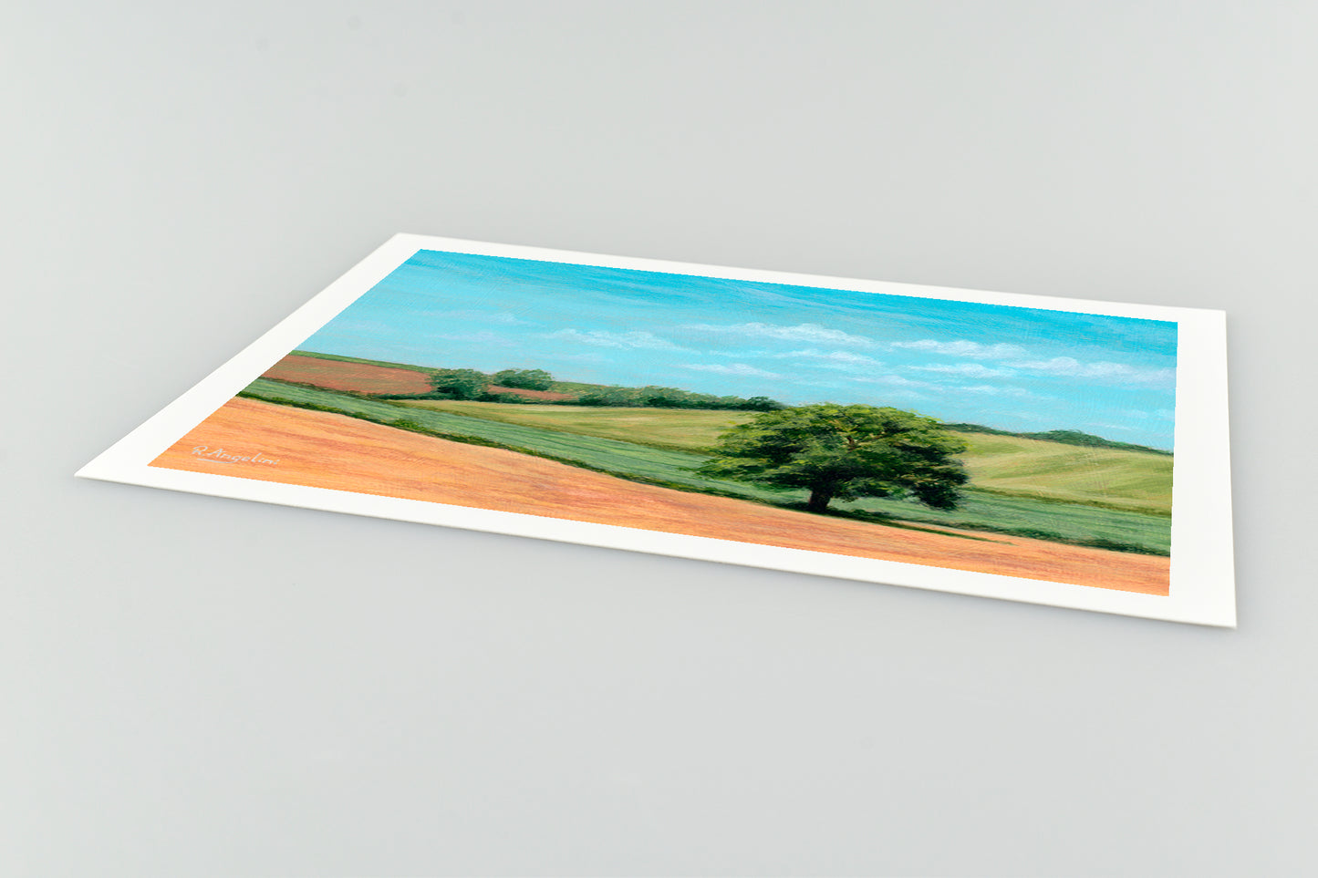 Tree in Rolling Fields - Giclée Art Print