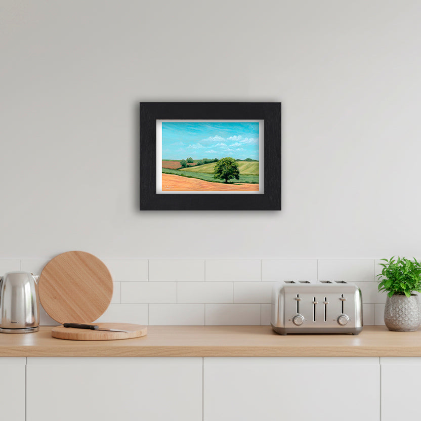 Tree in Rolling Fields - Giclée Art Print