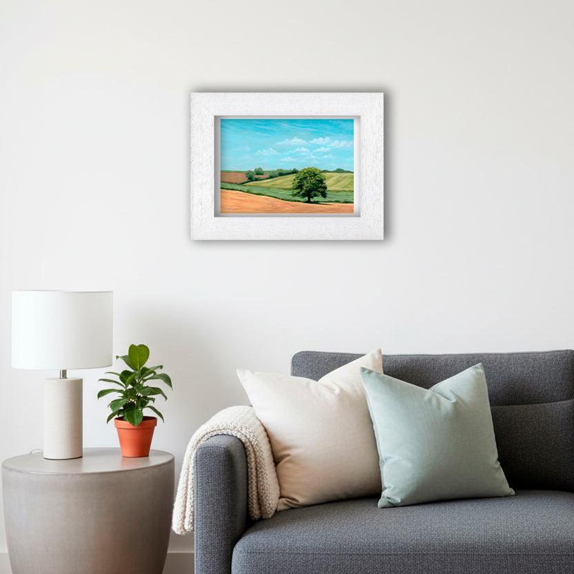 Tree in Rolling Fields - Giclée Art Print