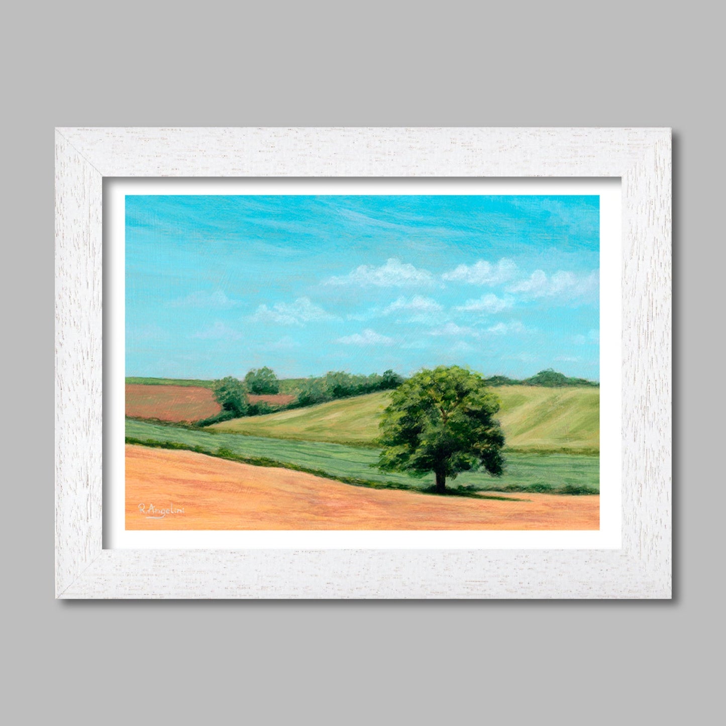 Tree in Rolling Fields - Giclée Art Print