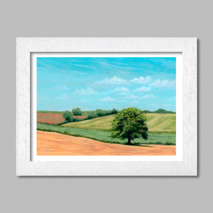Tree in Rolling Fields - Giclée Art Print