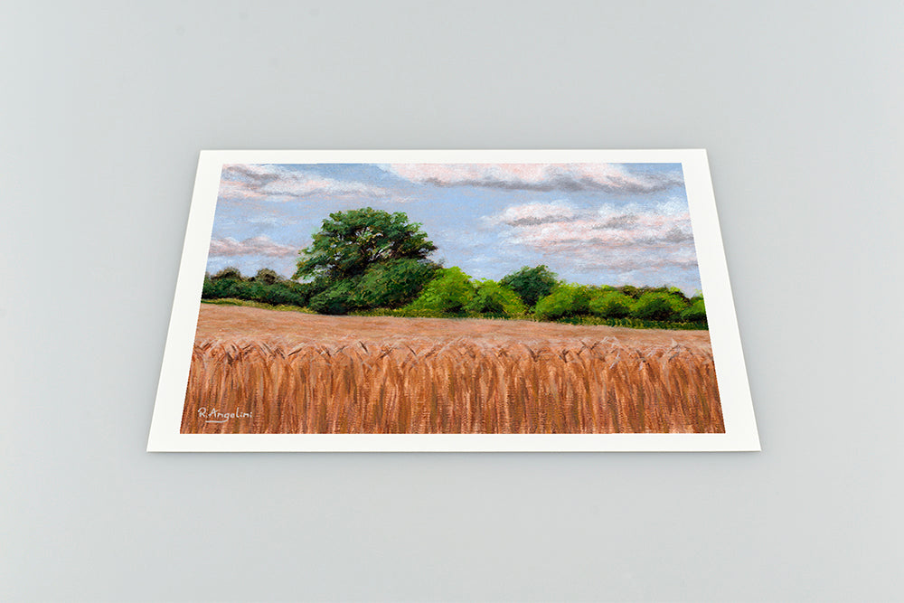 Countryside Wheat Field - Giclée Art Print