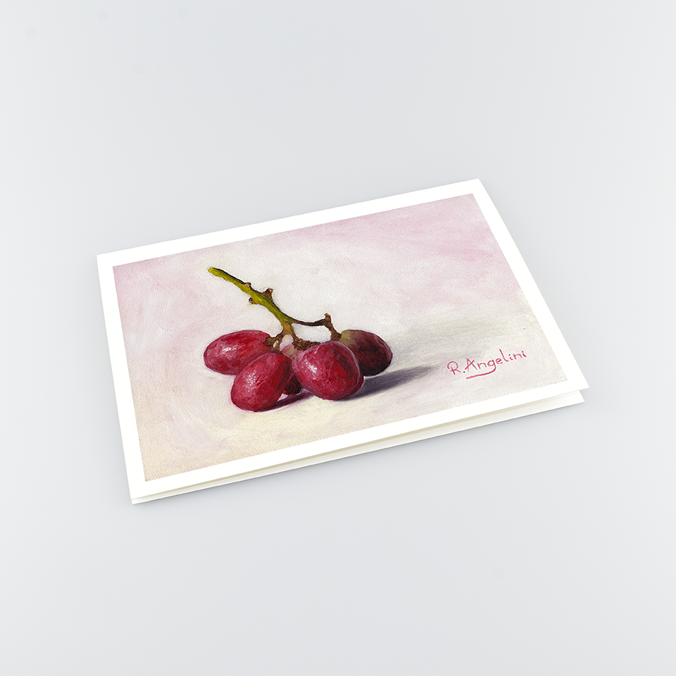 Red Grapes - A5 Greetings Cards