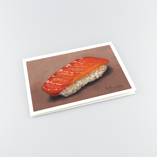 Salmon Sushi - A5 Greetings Cards