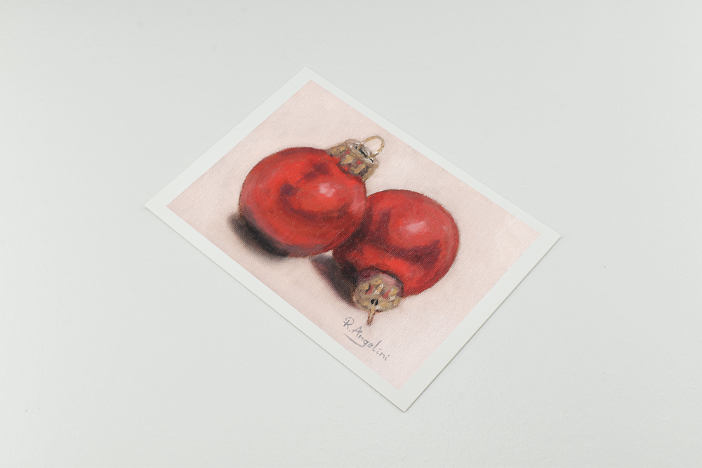 'Red Baubles' - Giclee Print - Open Edition