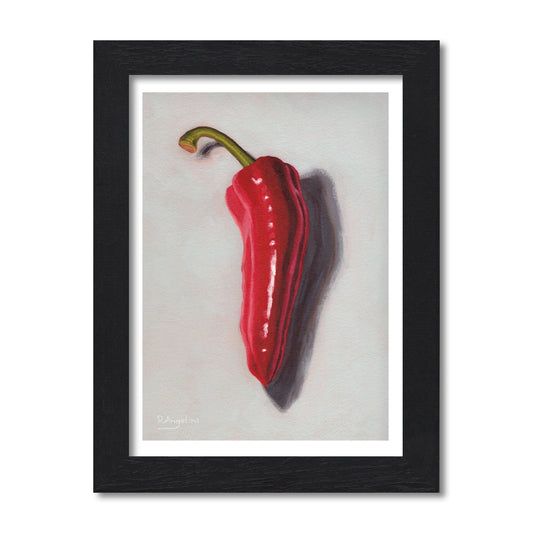 Large Red Sweet Pepper | Still Life Art Print