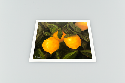 Lemon Tree Square Giclee Art Print