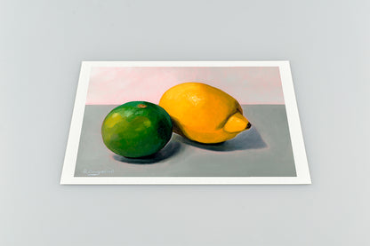 Lemon and Lime | Still Life Art Print