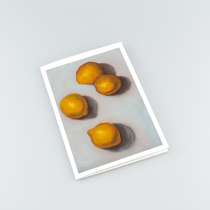 Lemons - A5 Greetings Cards Top Down