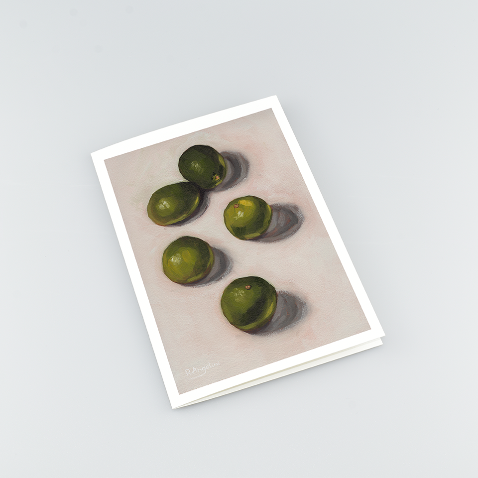 Limes - A5 Greetings Cards Top Down