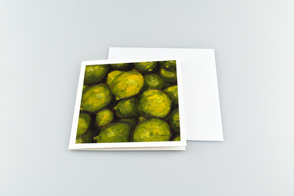 Limes - Square Greetings Cards with Envelope