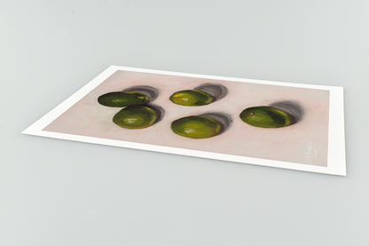 Limes Giclee Art Print Close Up