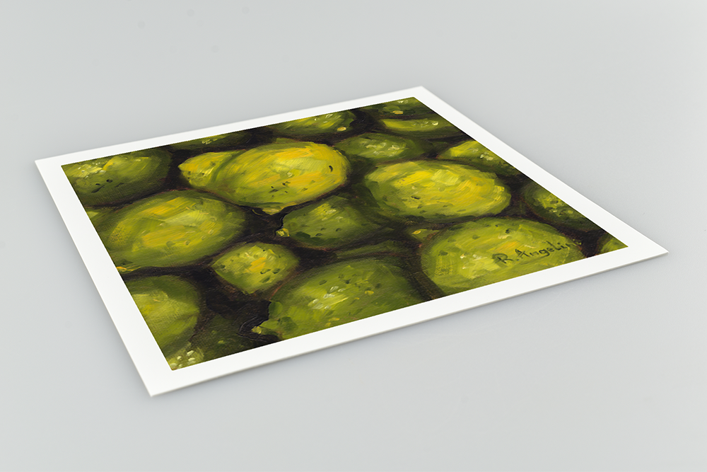 Limes Square Giclee Art Print Close Up