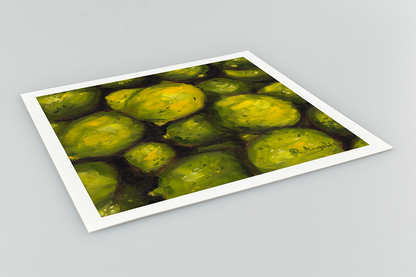 Limes Square Giclee Art Print Close Up
