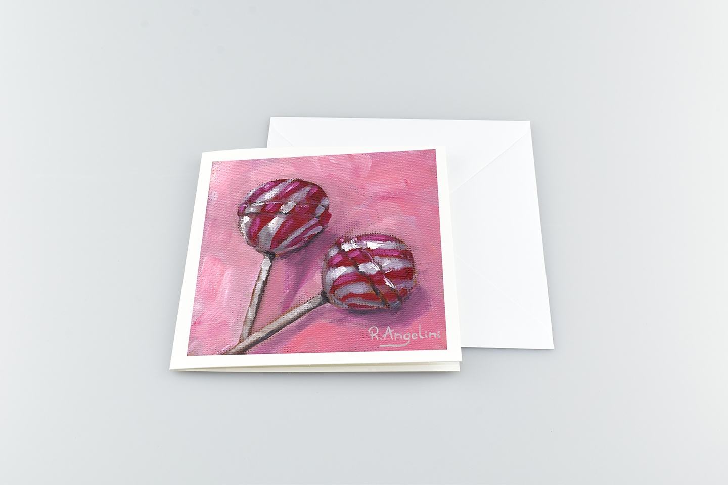 Lollipops - Square Greetings Cards with Envelope