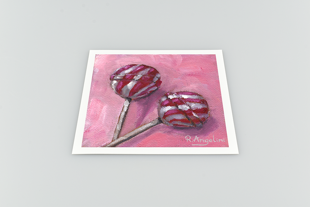 Lollipops Square Giclee Art Print