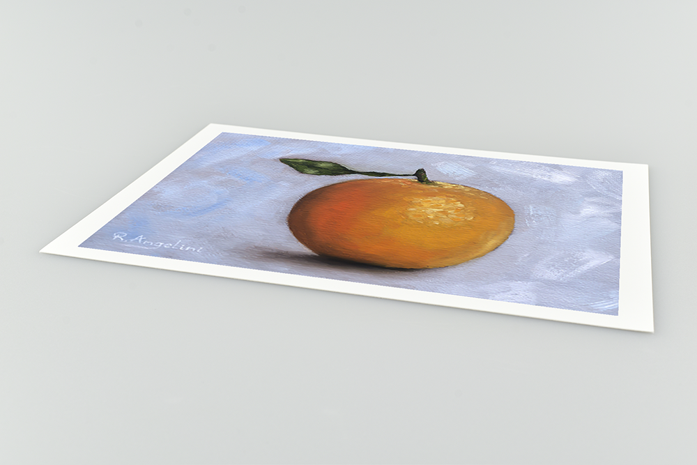 Orange Giclee Art Print Close Up