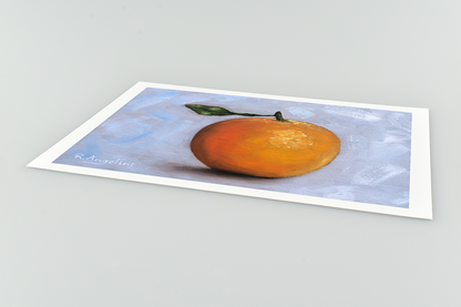 Orange Giclee Art Print Close Up