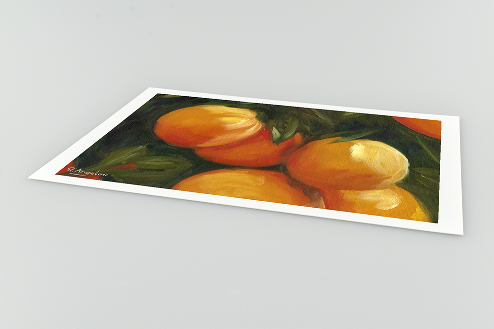 Orange Tree 2 Giclee Art Print Close Up