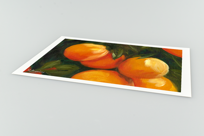 Orange Tree 2 Giclee Art Print Close Up