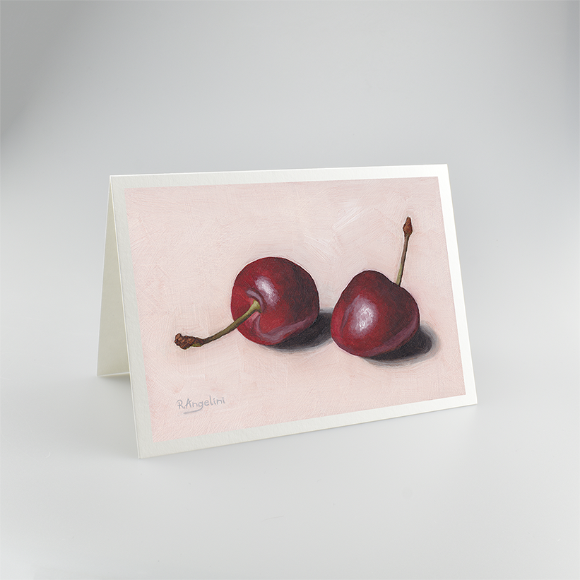 Pair of Cherries - A5 Greetings Cards