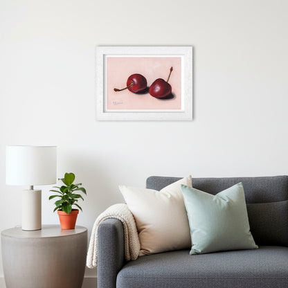 Pair of Cherries | Still Life Art Print