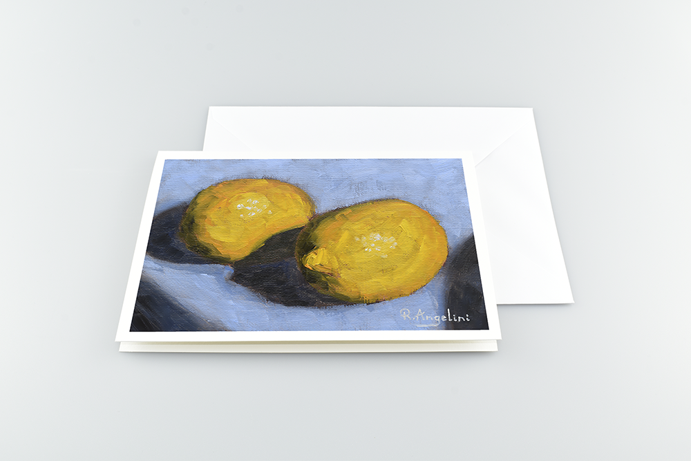 Pair of Lemons - A5 Greetings Cards with Envelope