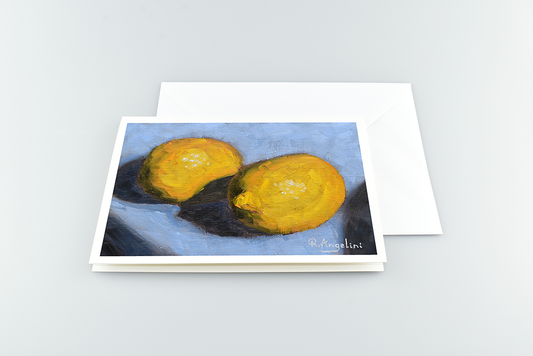 Pair of Lemons - A5 Greetings Cards with Envelope