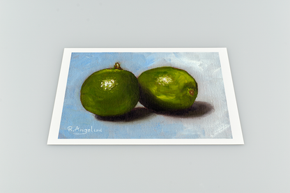 Pair of Limes Giclee Art Print