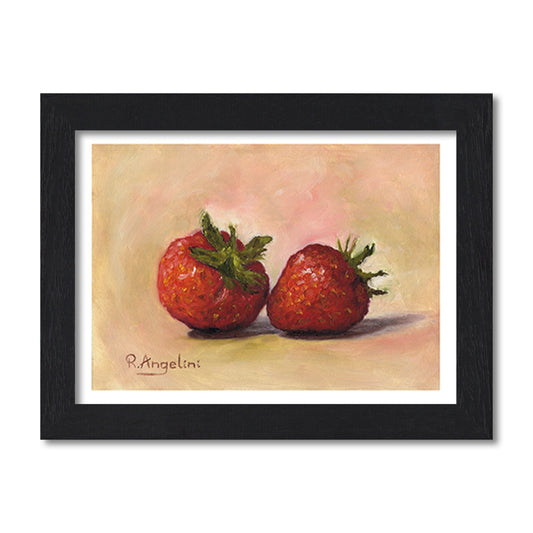 Pair of Strawberries | Still Life Art Print