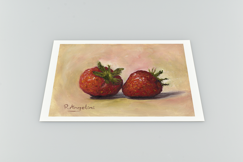 Pair of Strawberries Giclee Art Print