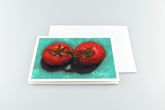 Pair of Tomatoes - A5 Greetings Cards with Envelope