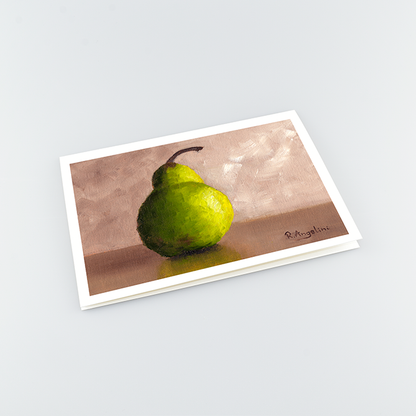Pear - A5 Greetings Cards Top Down