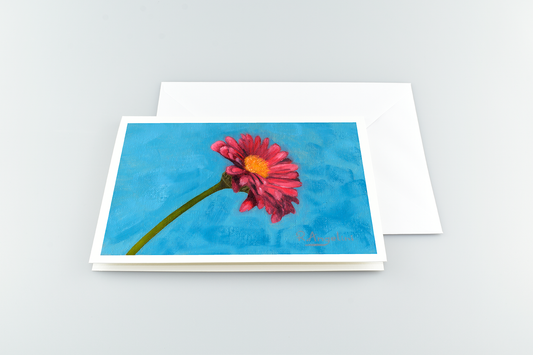 Pink Daisy - A5 Greetings Cards with Envelope