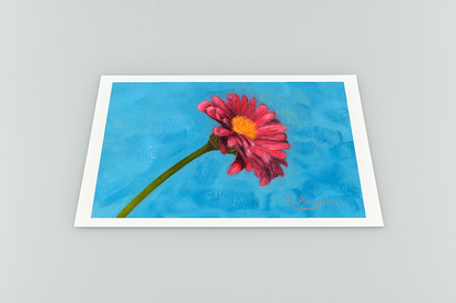 Pink Daisy Giclee Art Print
