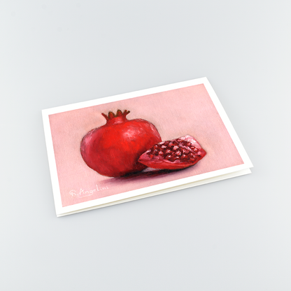Pomegranate - A5 Greetings Cards Top Down