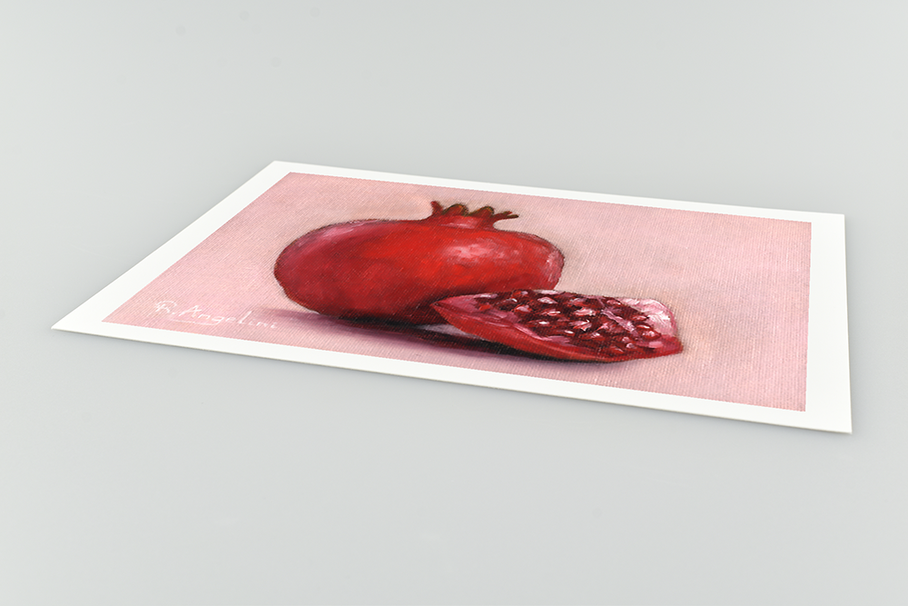 Pomegranate Giclee Art Print Close Up