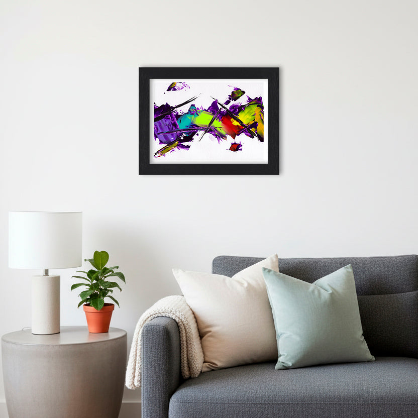 Purple Absorption | Abstract Art Print
