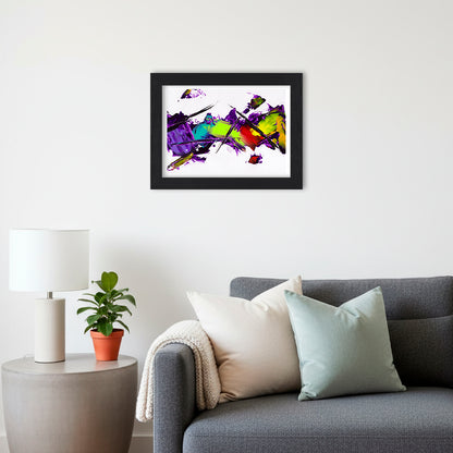 Purple Absorption | Abstract Art Print