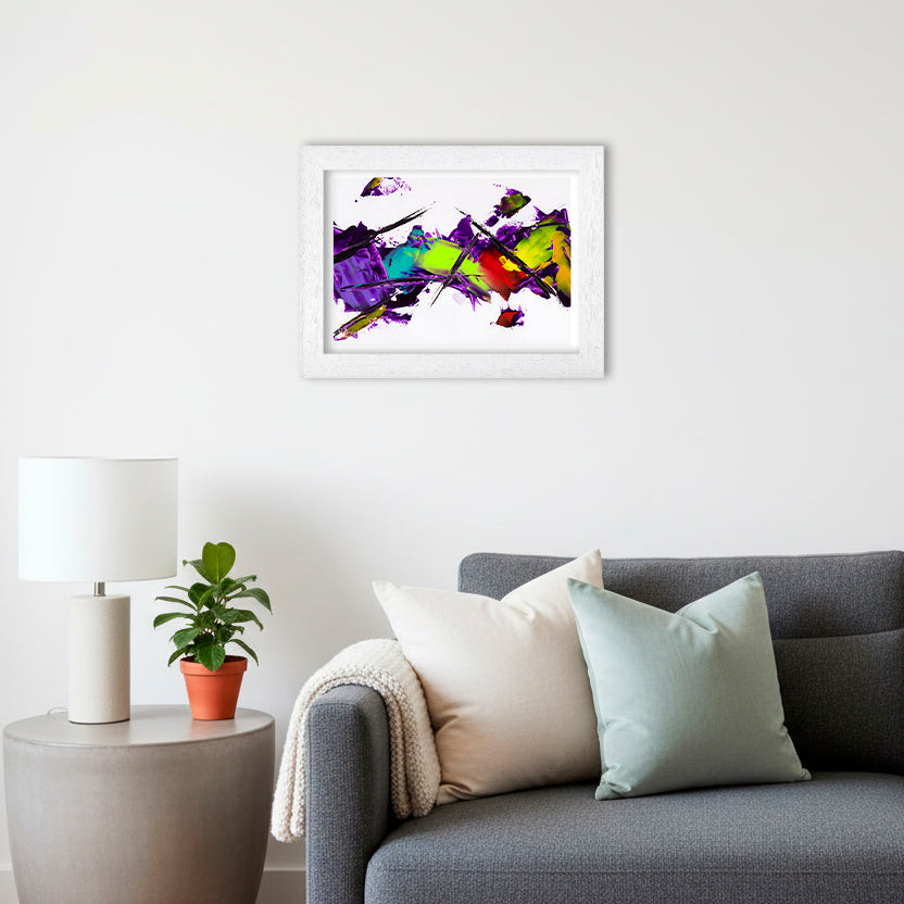 Purple Absorption | Abstract Art Print
