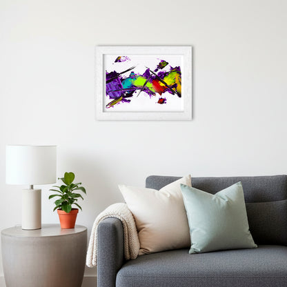 Purple Absorption | Abstract Art Print