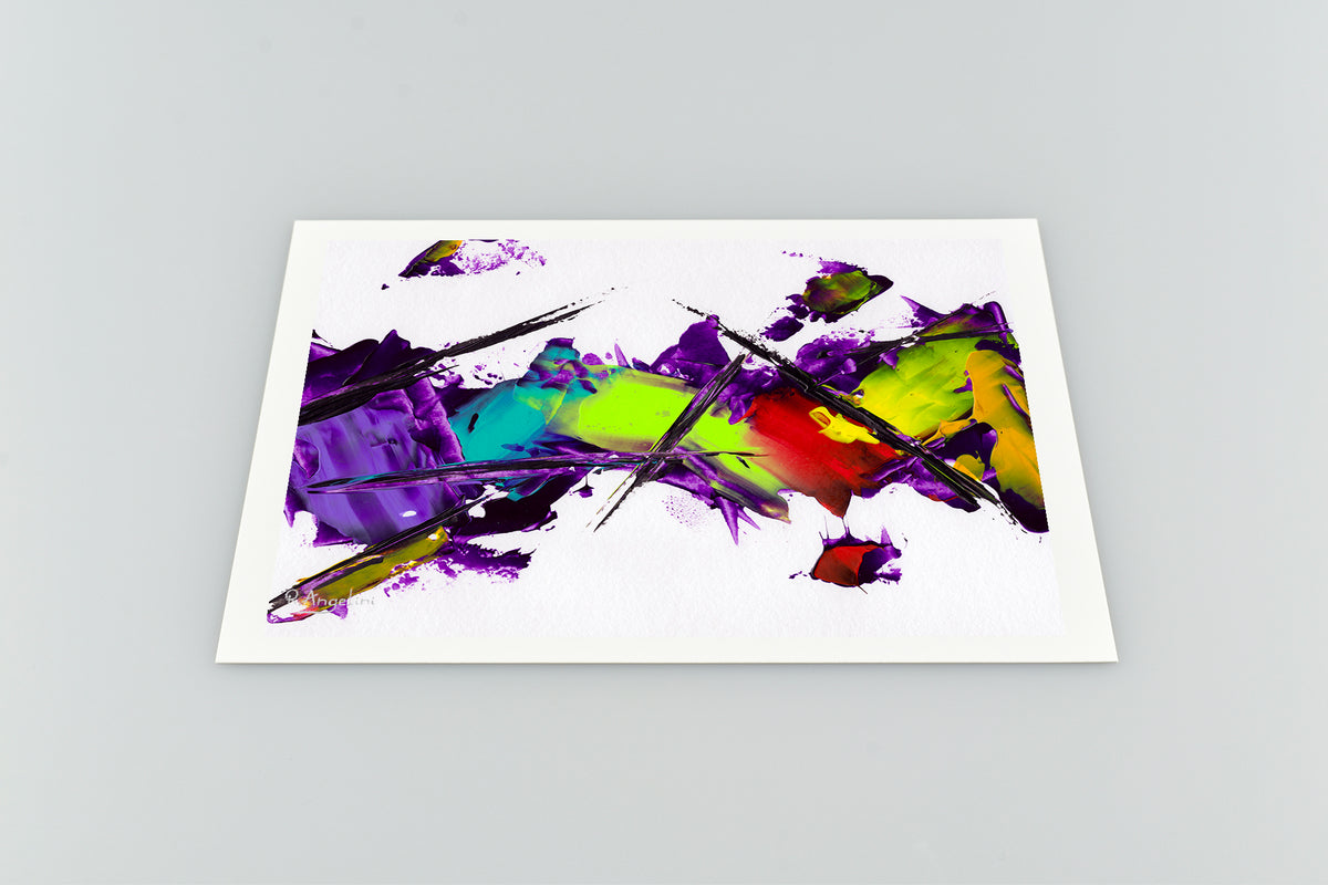 Purple Absorption | Abstract Art Print