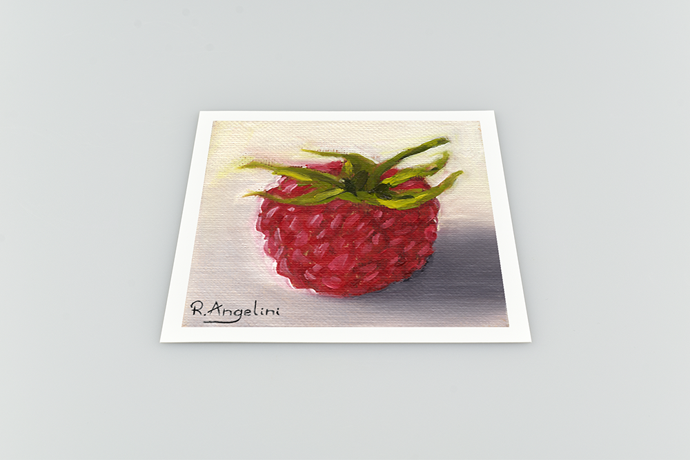 Raspberry Square Giclee Art Print