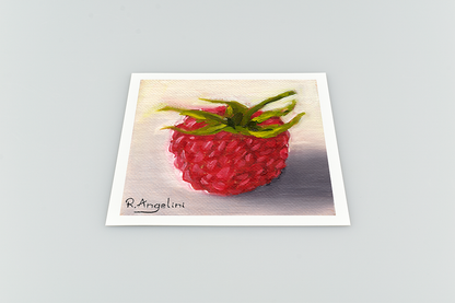Raspberry Square Giclee Art Print