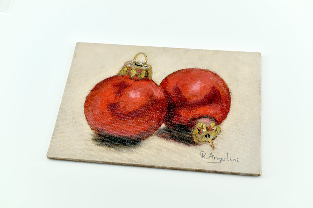 Red Baubles - Original Artwork