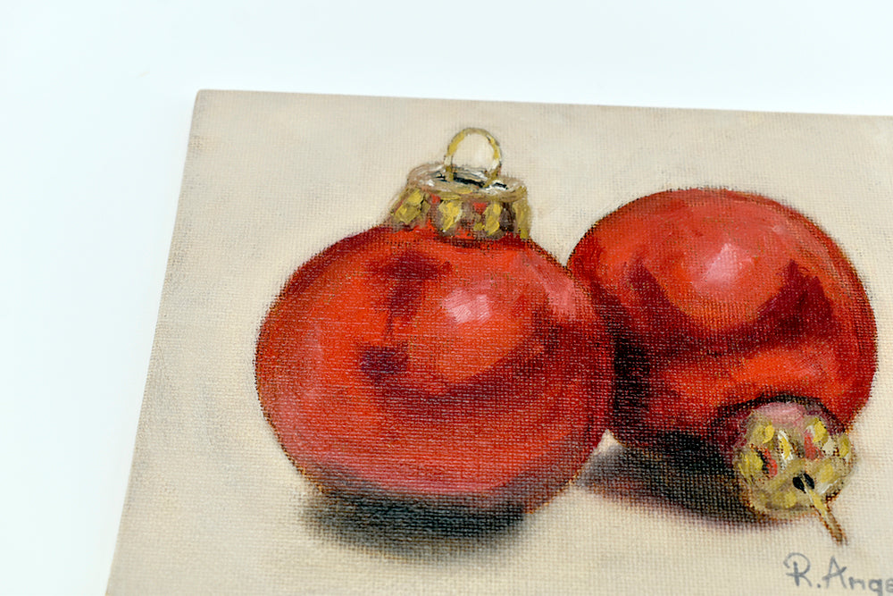 Red Baubles - Original Artwork